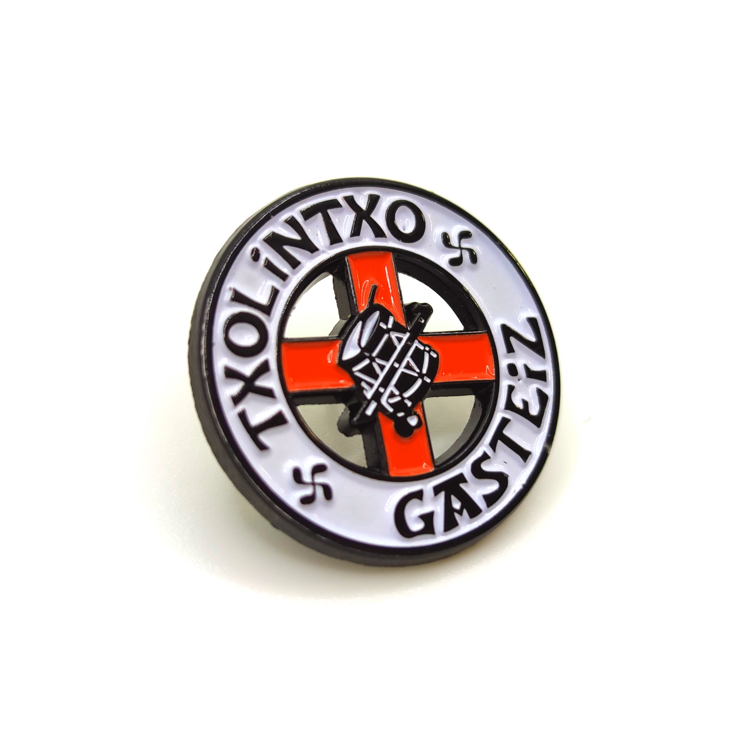 Custom soft enamel pins with form of cross