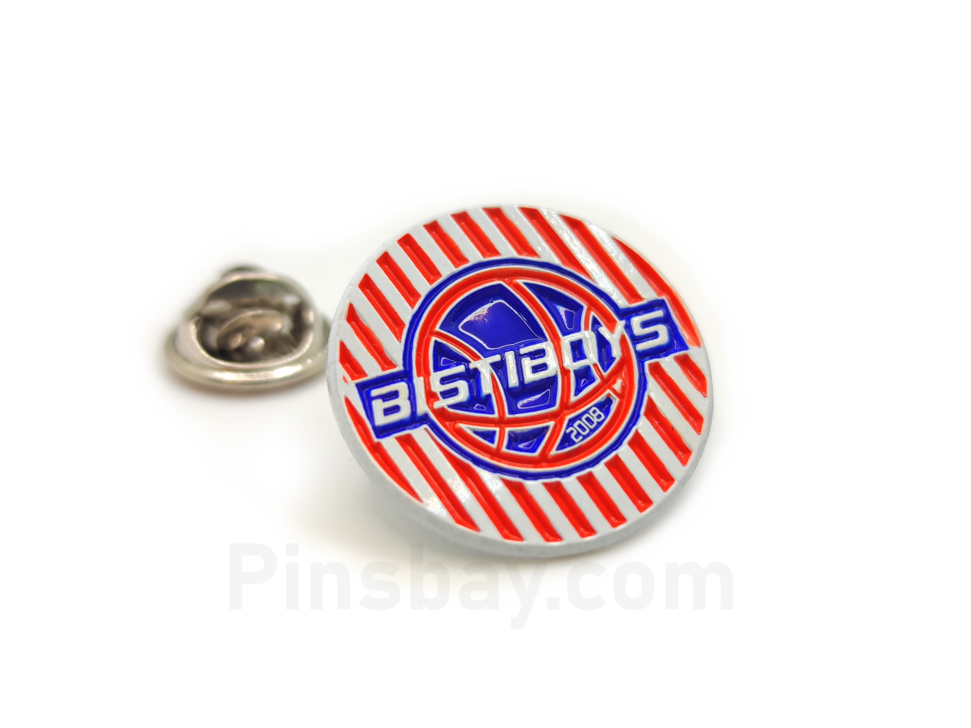 Enamel pins futbol badge with colors