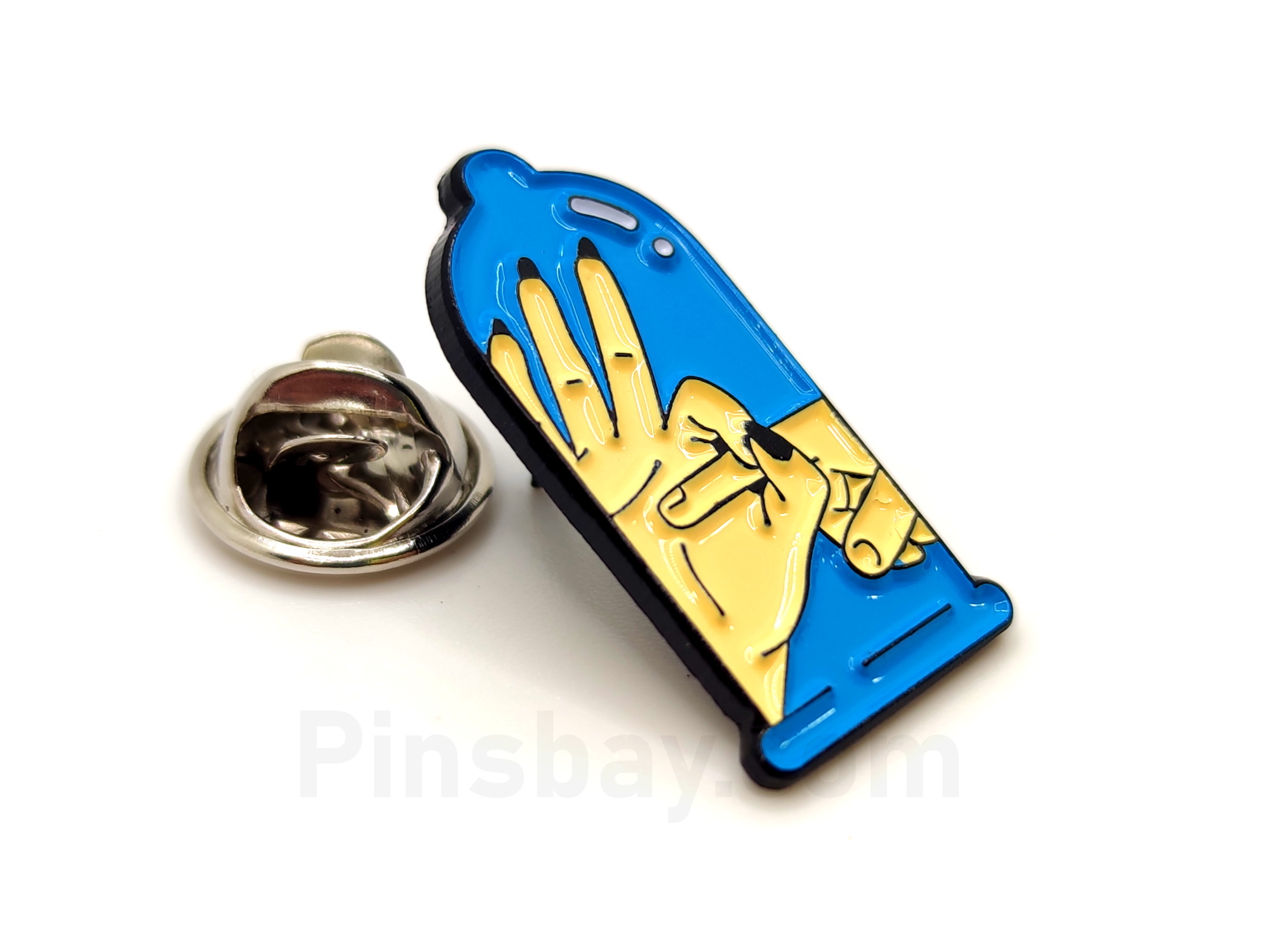 Enamel pins with colors partu